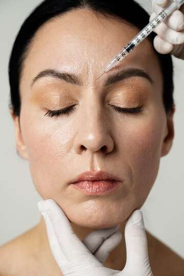 front-view-hand-injecting-woman-s-face_23-2149349933